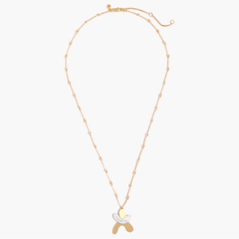 2 For 15 Madewell Pendant Gold Necklace 10$